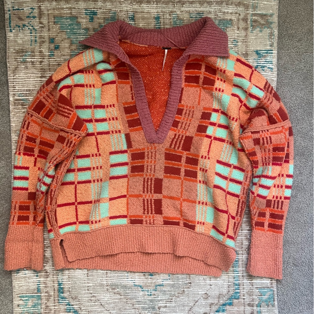 Plaid Multicolor Sweater